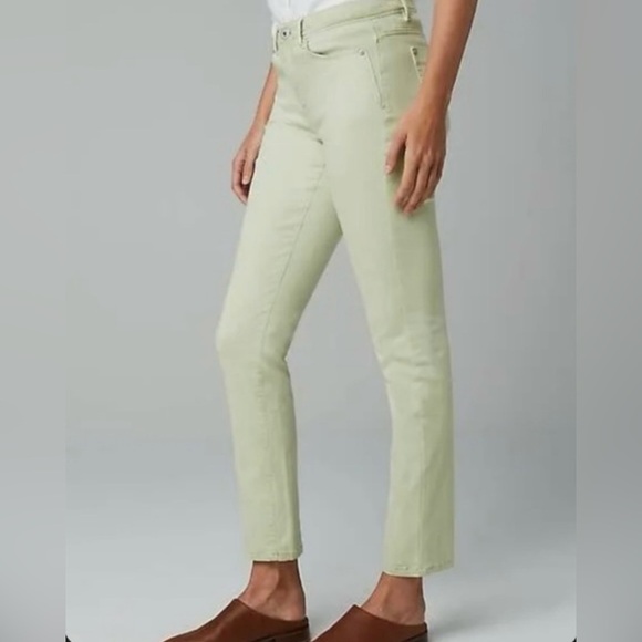 J. Jill | Women’s pale chartreuse Authentic Fit Out of the Blue jeans, size 12 - Picture 2 of 14